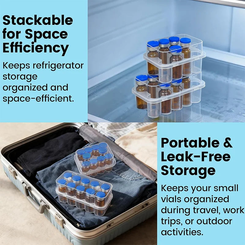 3/5/7/10ml Stackable Peptide Storage Case